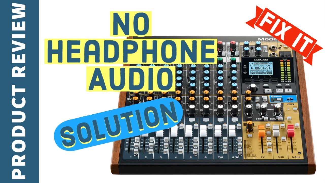 Solution to No Audio on Headphones | TASCAM Model 12