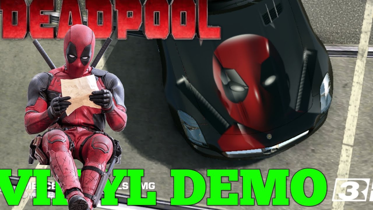 REAL RACING 3 vinyl Customization and modification of Deadpool