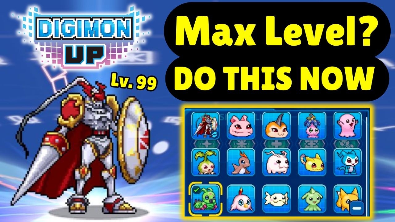 Топ-5 занятий в Digimon UP после достижения 99-го уровня! Гайд для новичков!