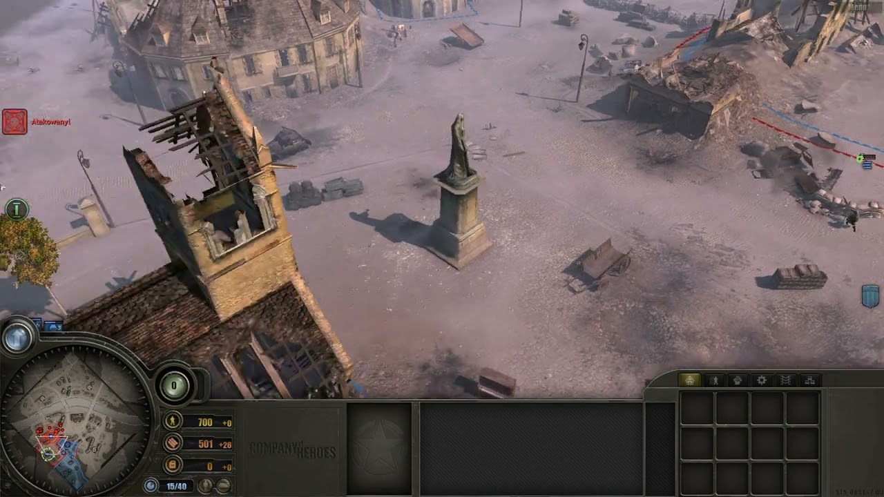 Company of Heroes 2006 - Rozdział 3: Carentan | Gameplay bez komentarza [PC | HD]