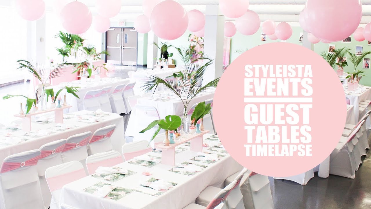 EVENT DECOR TIMELAPSE: GUEST TABLES & CEILING