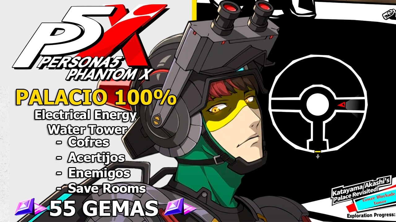 Persona 5 The Phantom X | Palacio 100% | Akashi | 💎55 GEMAS💎Electrical Energy Water Tower