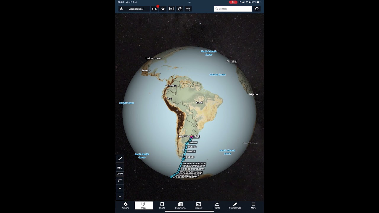 Qantas the flying Kangaroo laughs at Flat Earthers with QF14 - Ezeiza to Darwin via Antarctica.