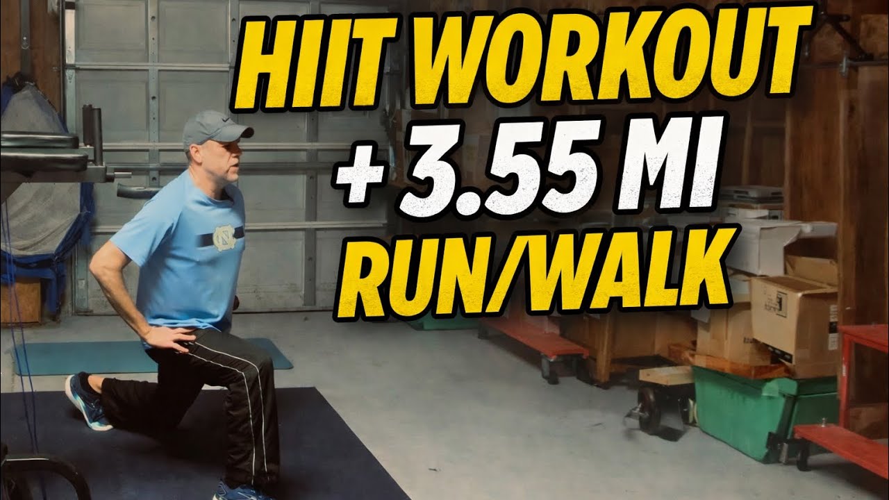 7 High Intensity Exercises + 3.55 Mile Run/Walk 