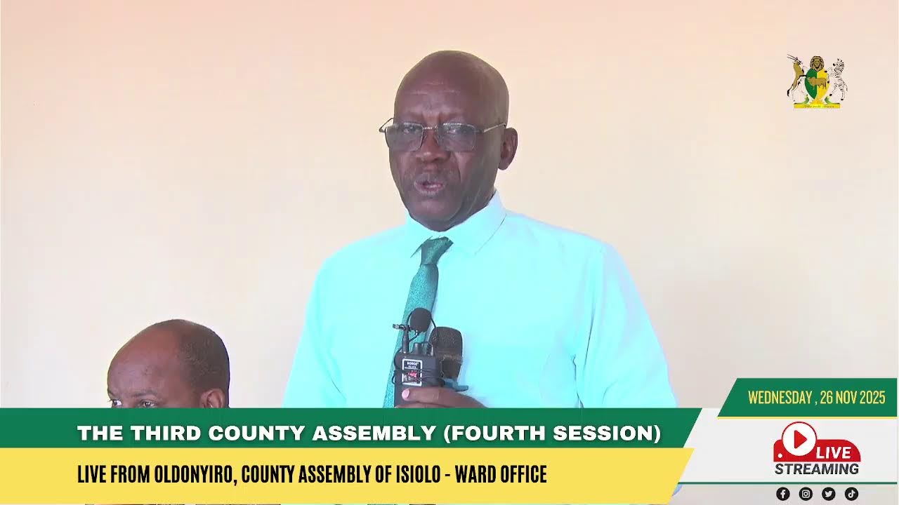 County Assembly of Isiolo Live Stream