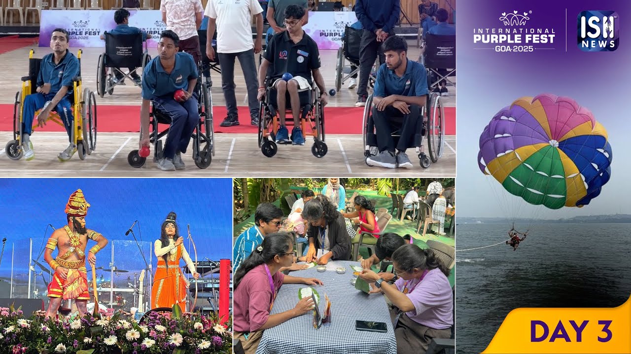 Day 3 of Purple Fest: Soaring High with Parasailing, Sports, Art & Inclusion | ISH News