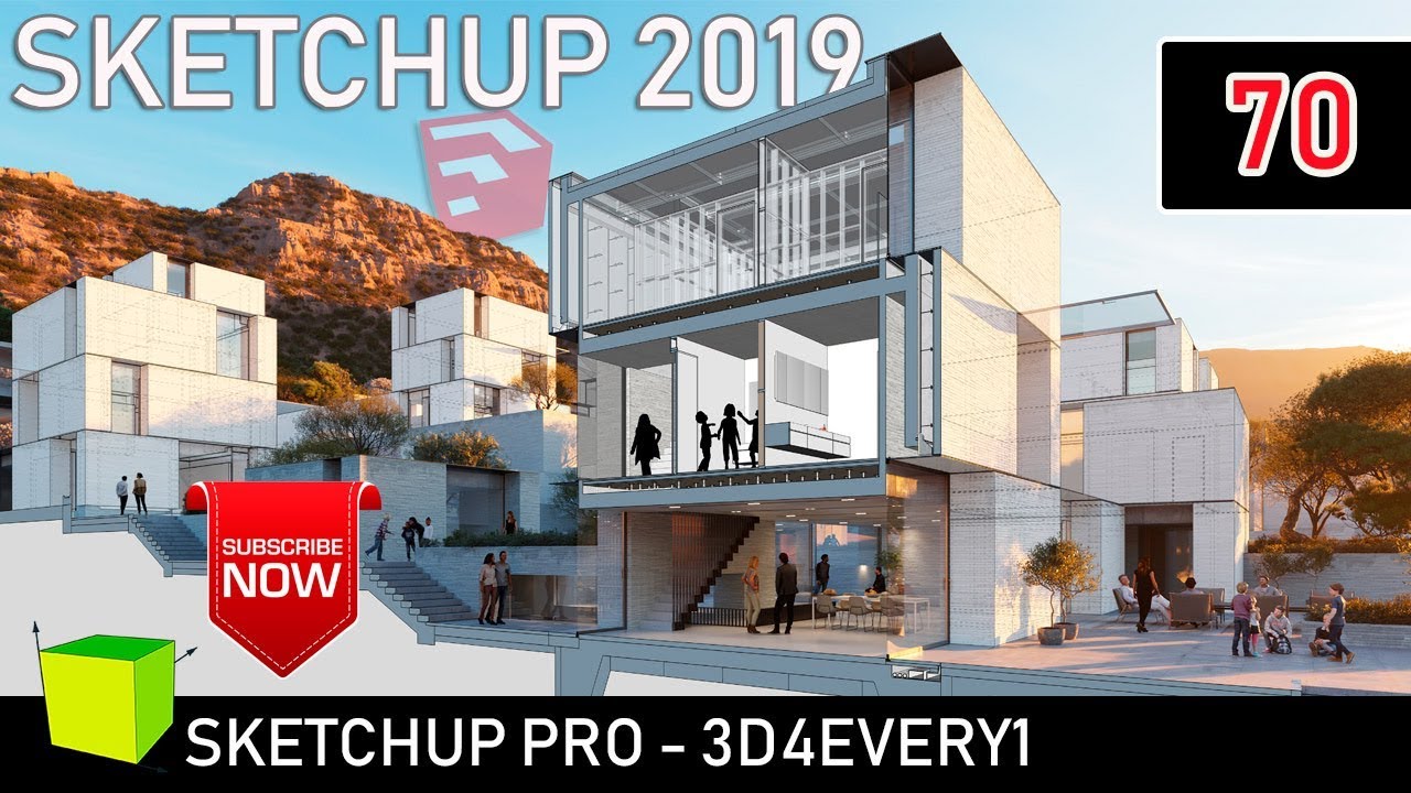 Sketchup 2018 - 70 Dibujar un plano de forma fácil sin usar Autocad