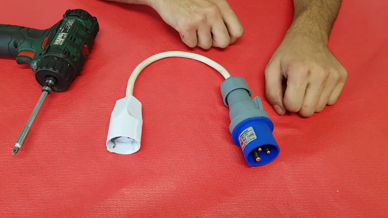 Adaptador para tener luz de 220v en el camping