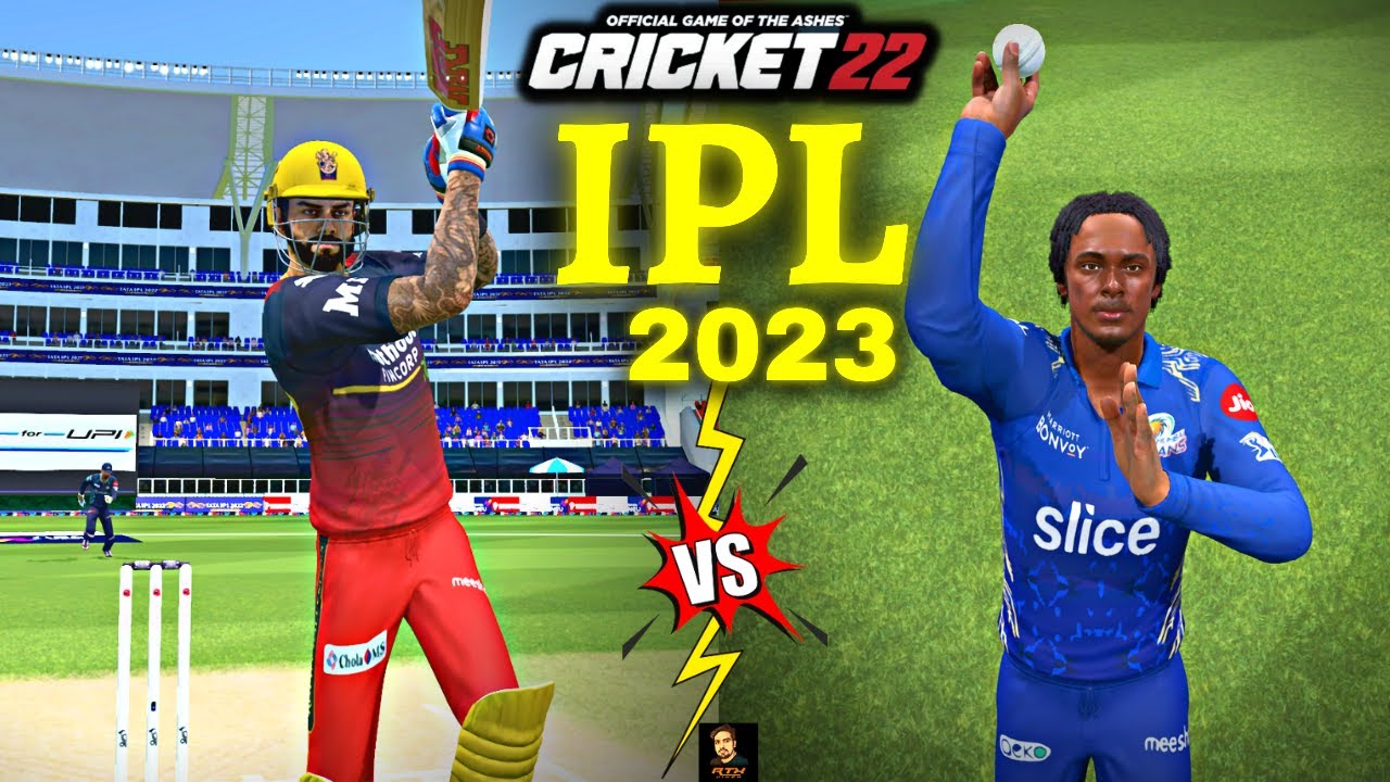 RCB vs MI IPL 2023 New Teams T10 Match In Cricket 22 - RtxVivek