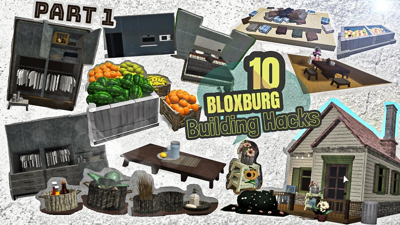 10 Building Hacks Part 1 | Tips and Tricks ,Tutorial , Ideas | Bloxburg ROBLOX