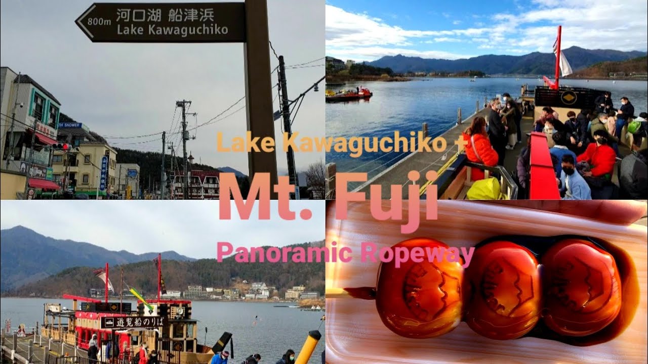 A Day Tour at Lake Kawaguchiko!  Pleasure Boat (Appare) + Mt. Fuji Panoramic Ropeway 🇯🇵