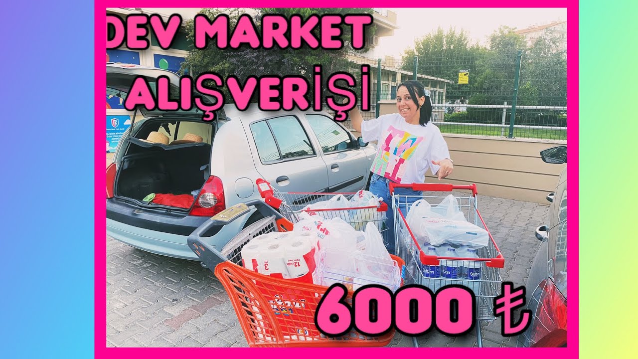 6000₺ AYLIK MARKET ALIŞVERİŞİ🛒NELER ALDIK?O GEVREK YENECEK😃CURCUNA EVİMİZ♥️