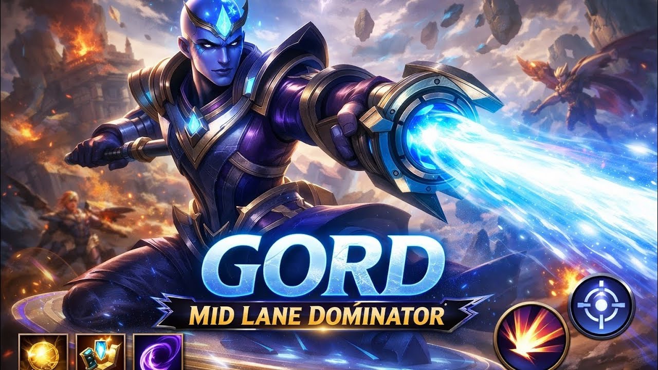Mid Lane Gord Gameplay | Insane Burst Damage & Map Control | Mobile Legends 🔥
