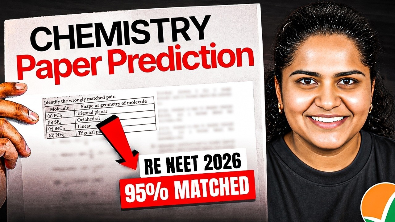 RE-NEET 2026 | Chemistry Paper Prediction | 95 %  Questions Matched | by Premila Mam