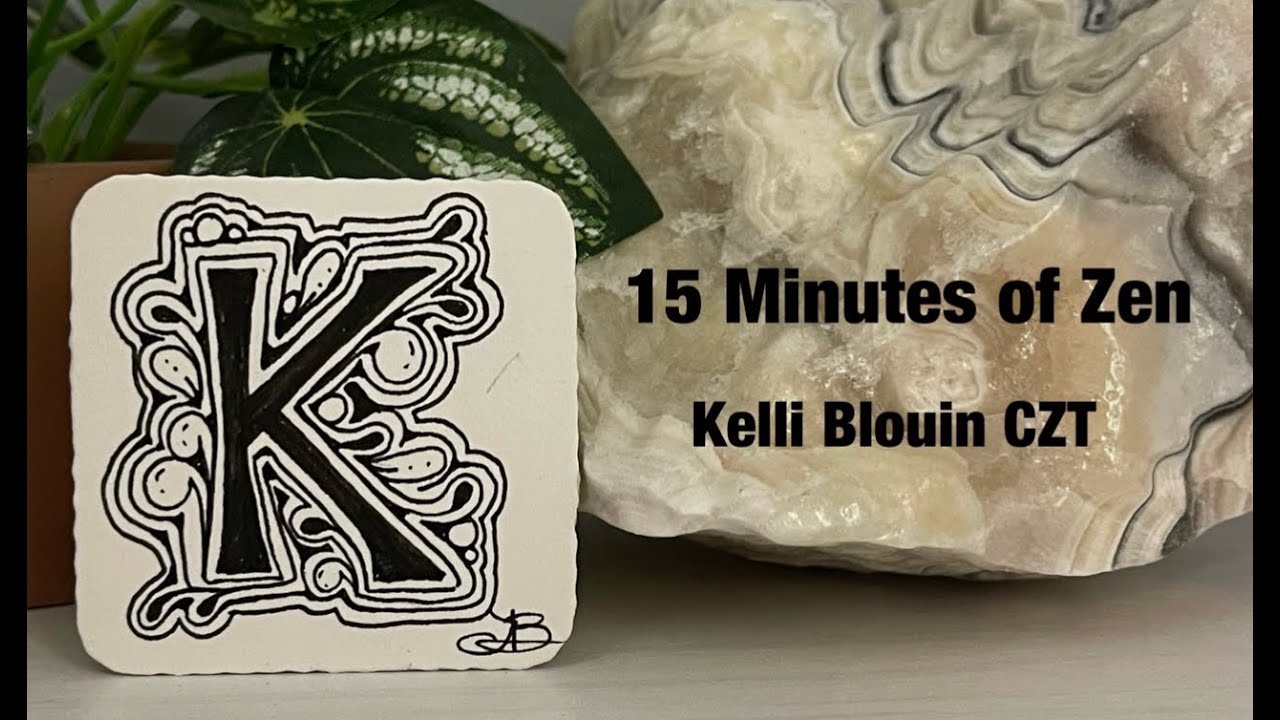15 Minutes of Zen! Guided drawing using the zentangle© method!