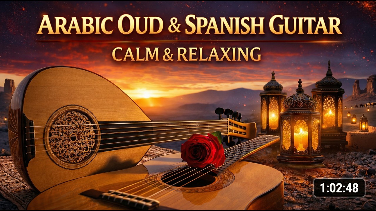 Arabic Oud × Spanish Guitar | Calm & Relaxing Music Fusion (1H)