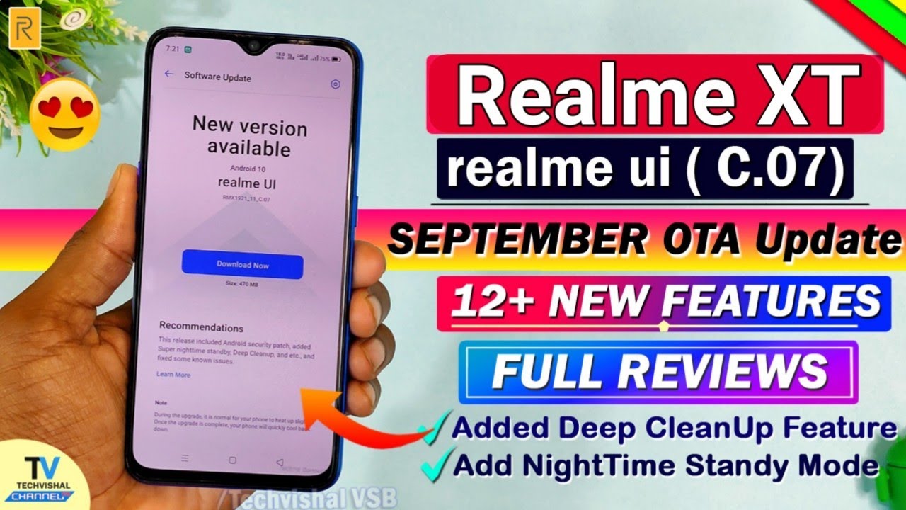 Realme XT New Realme Ui (C.07 ) September Update | 12+ New Features Review | Realme XT New update