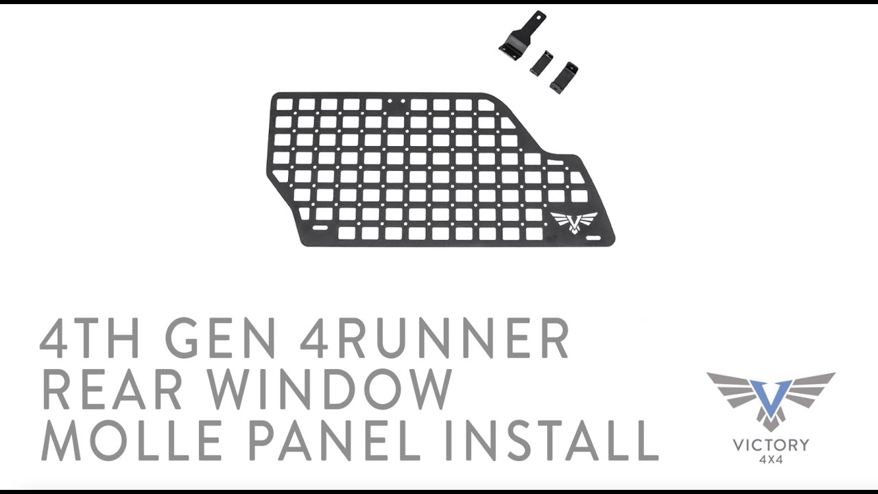 4th Gen 4Runner Rear Window MOLLE Panel Install