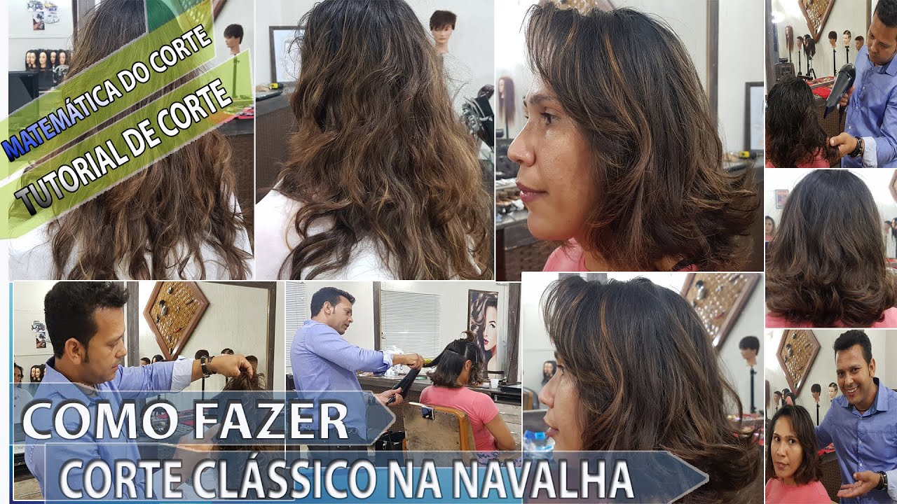 Como Fazer Corte Clássico na Navalha Feminino (FINAL SURPREENDENTE)