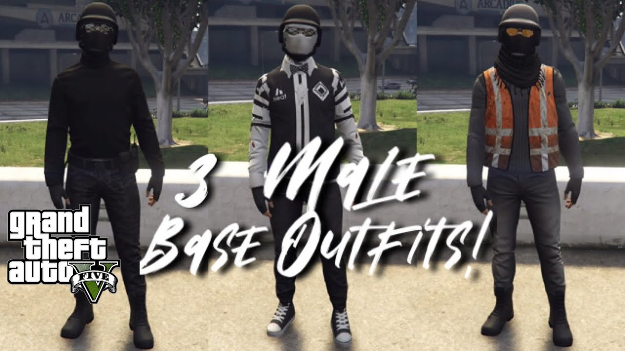 GTA5 3 Male Base Outfits!|GTA5 Online