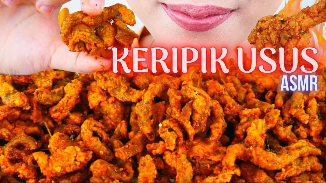 ASMR KERIPIK USUS PEDAS GURIH GURIH NYOI😋 | ASMR INDONESIA