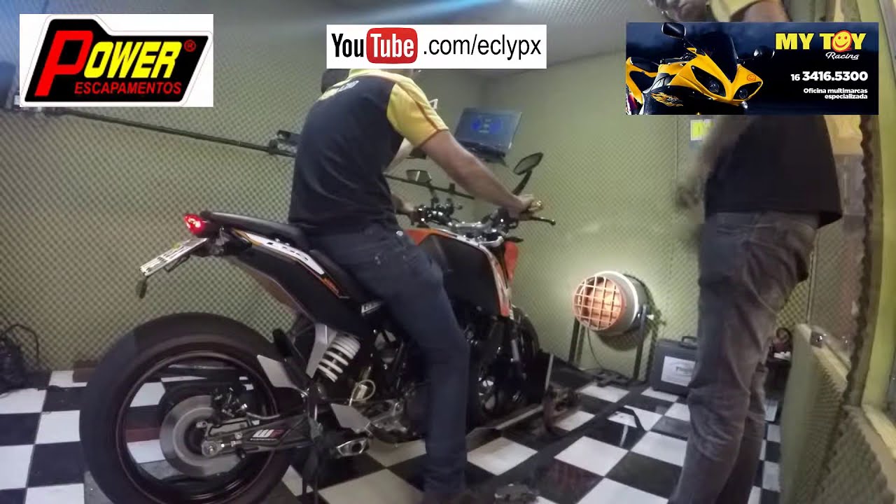 🍊 KTM DUKE 200🍊 31CV@161KM/H COM ESCAPE ESPORTIVO - DINAMÔMETRO
