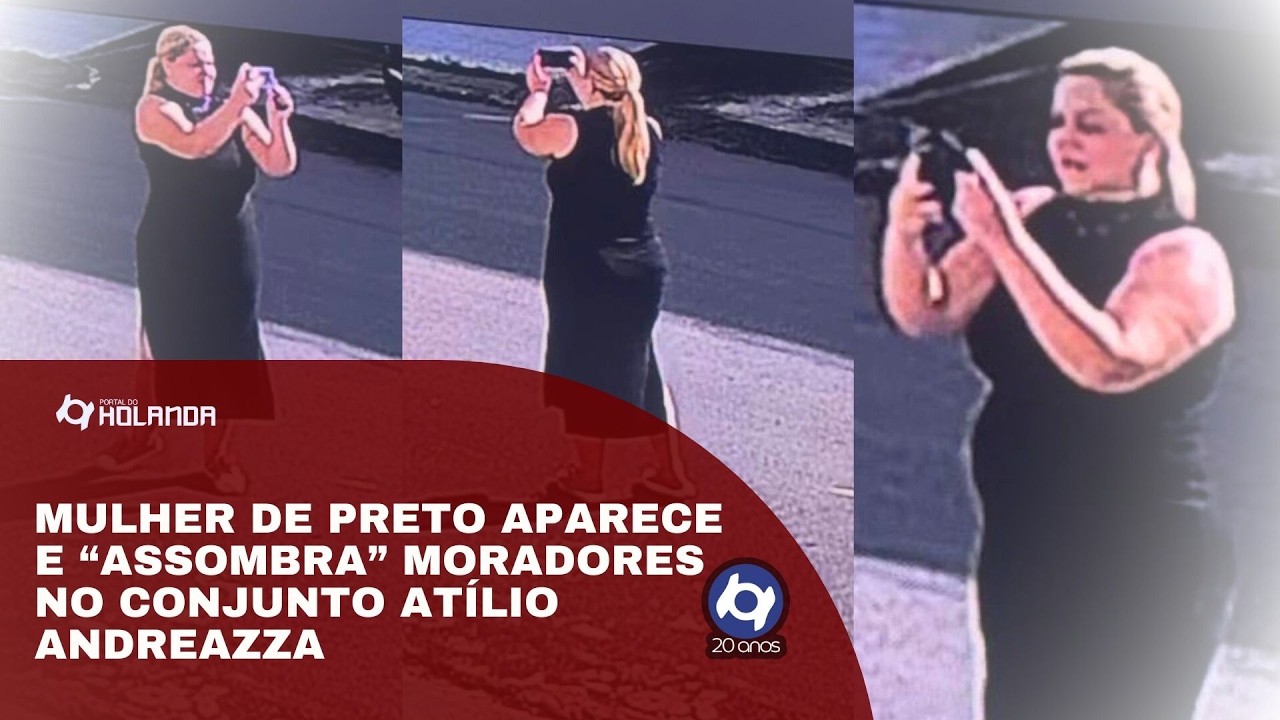 Mulher de preto aparece e “assombra” moradores no Conjunto Atílio Andreazza