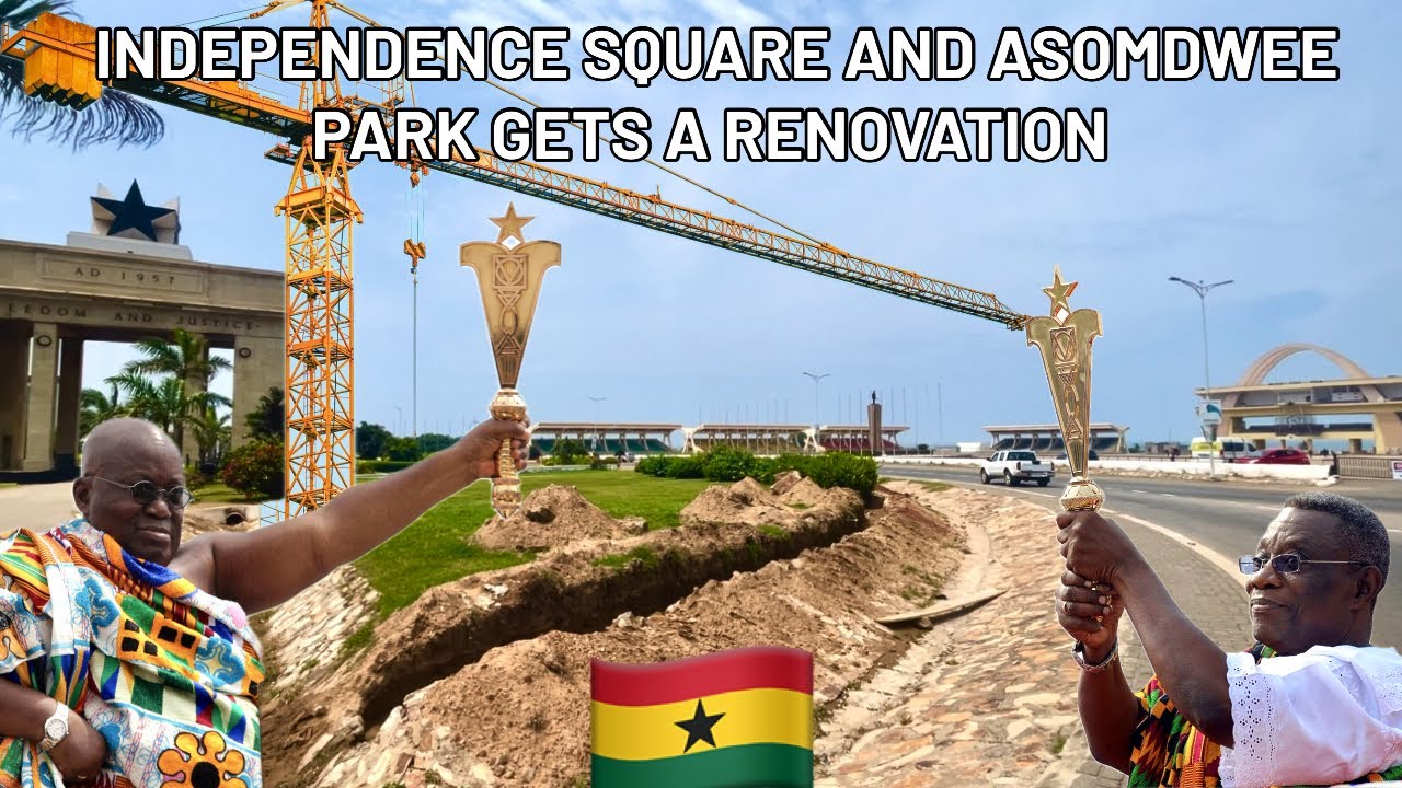 AT LONG LAST GHANA INDEPENDENCE SQUARE IS BEING RENOVATED