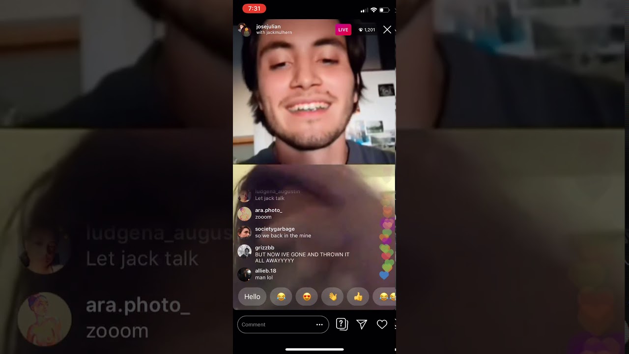 Jose Julian & Jack Mulhern Insta Live 8/30/19