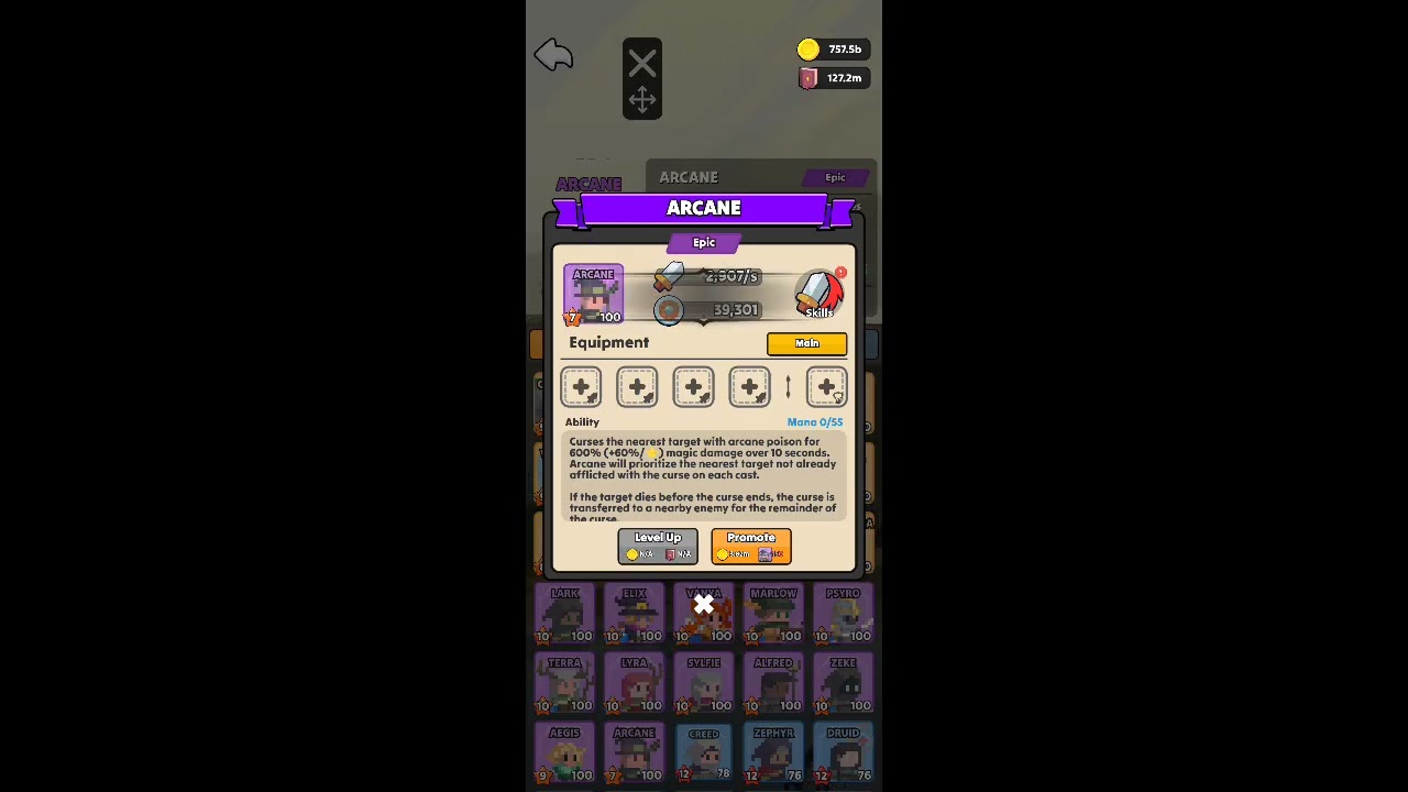 Upgrade all heros level max at the same time | Idle Horizons