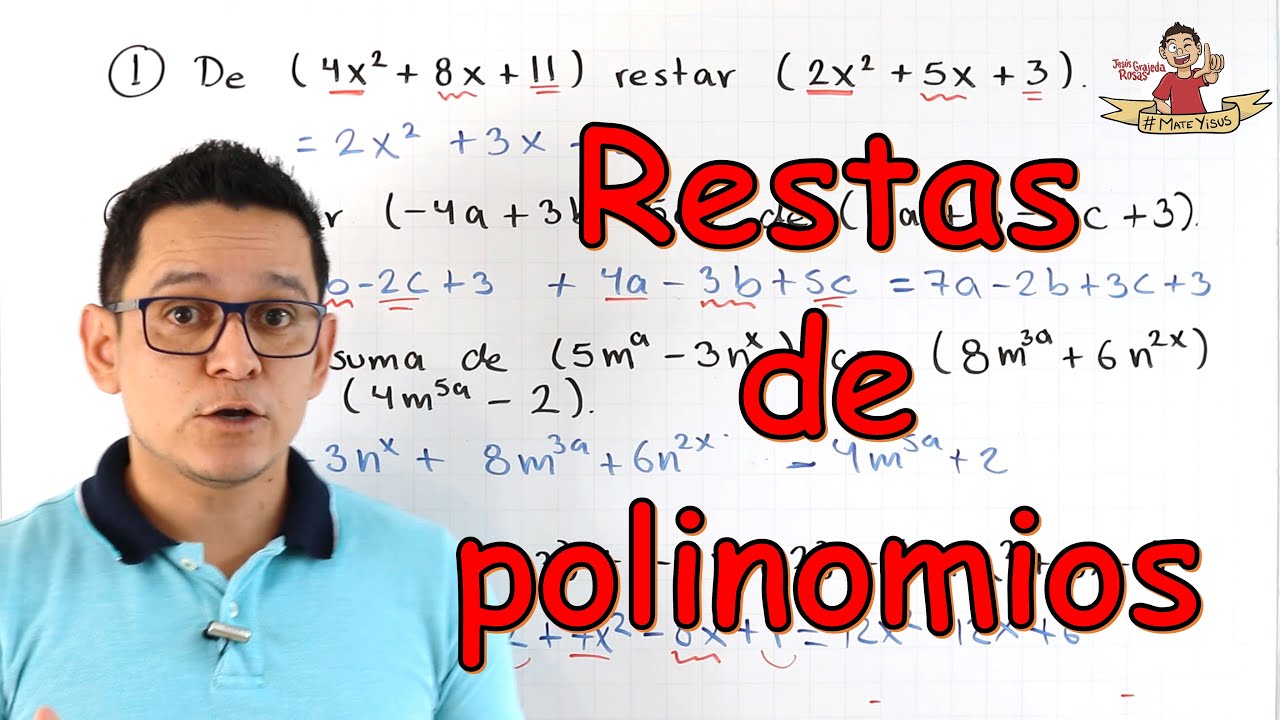Resta de expresiones algebraicas . Super fácil.