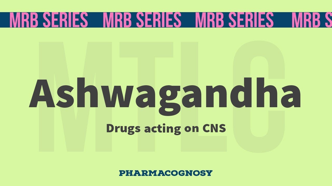 MRB Pharmacist Exam||Pharmacognosy||Ashwagandha