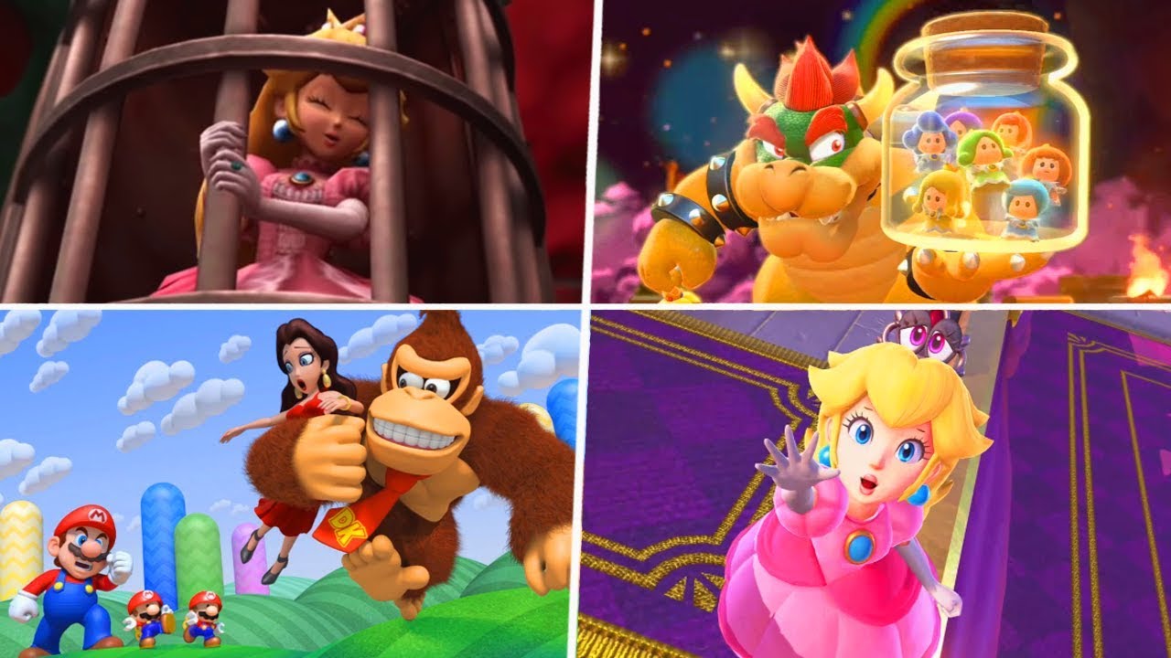 Evolution of Mario Princesses Being Captured (1981 - 2019)
