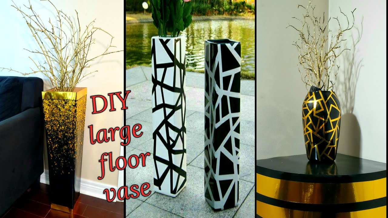 DIY Large floor vase ideas | vase decoration idea | Craft Angel