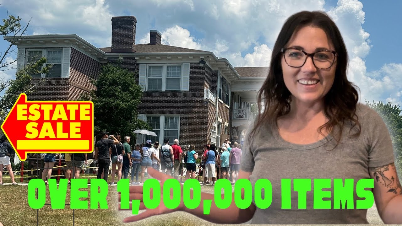MANSION packed FULL at this ESTATE SALE! Come shop with me for EBAY reselling!