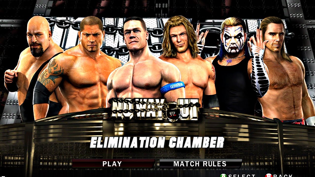 WWE Smackdown vs Raw 2010 Elimination Chamber Match