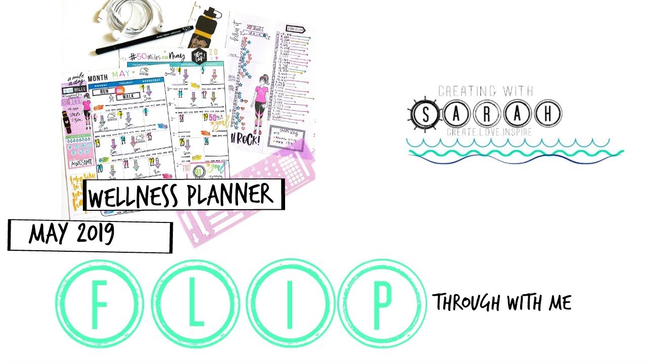 Happy Planner Fitness / Wellness Planner Flip through May | Fitness update in my planner
