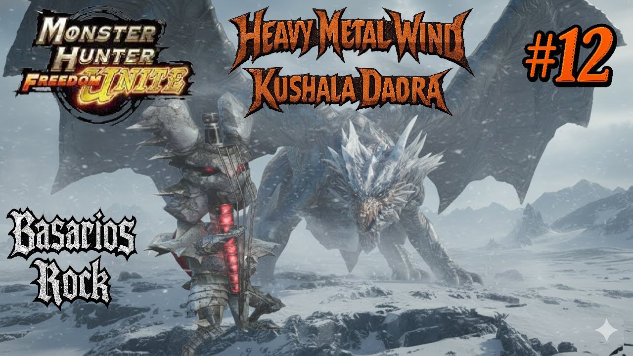 Monster Hunter (MHFU) Village ✩ ✩ ✩ ✩ | My First Elder Dragon Fight | Kushala Daora | Basarios Gear