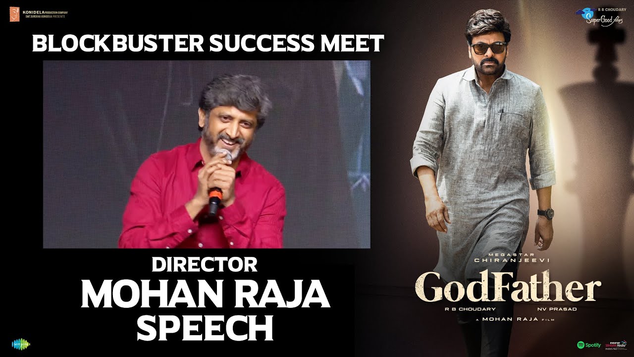 Director Mohan Raja Speech @ GodFather Blockbuster Success Meet