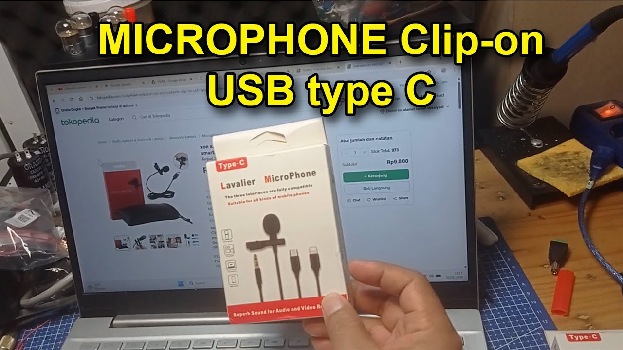 Microphone Colokan USB Type C Termurah Sejagad di Onlen