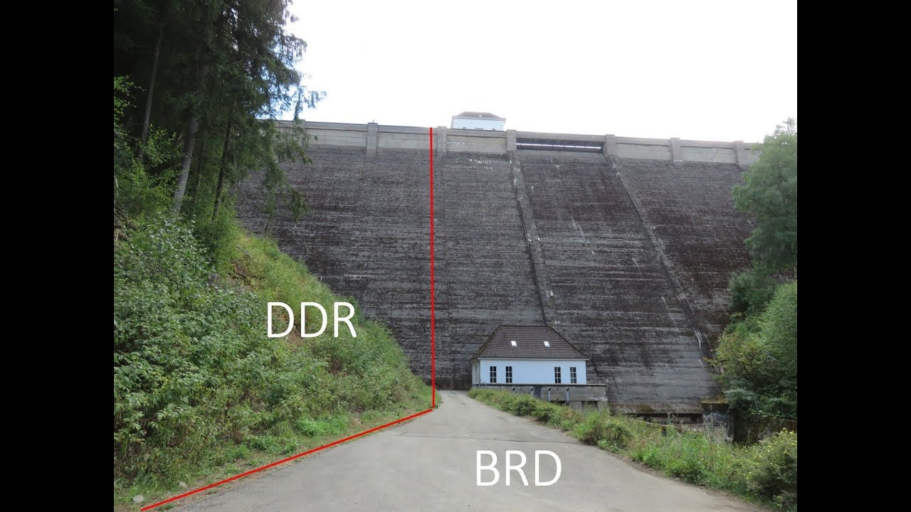 Wanderung zur Eckertalsperre vom Dorf Eckertal entlang der ehemaligen Grenze