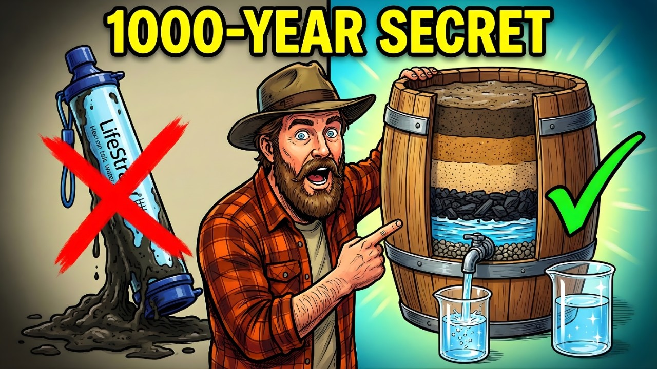 The $50 Survival Lie: Build a 1000-Year-Old Water Filter That NEVER Clogs