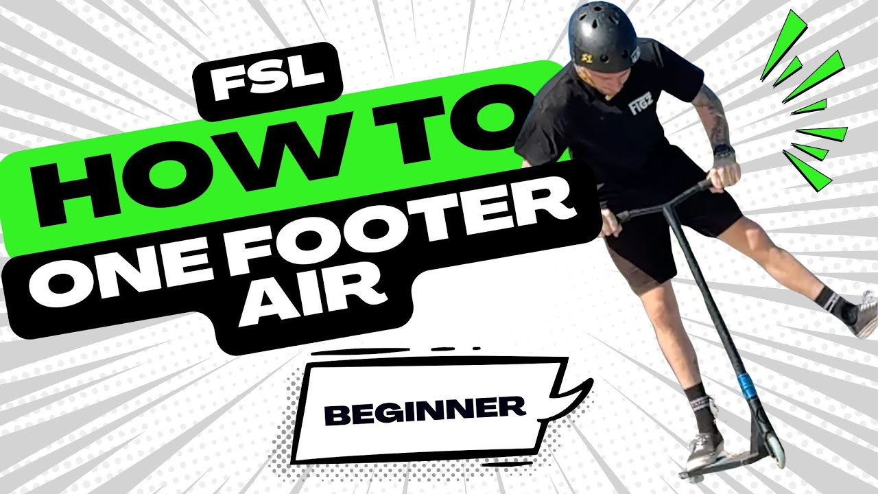How to Do a One Footer Air on a Scooter! (Beginner Tutorial)