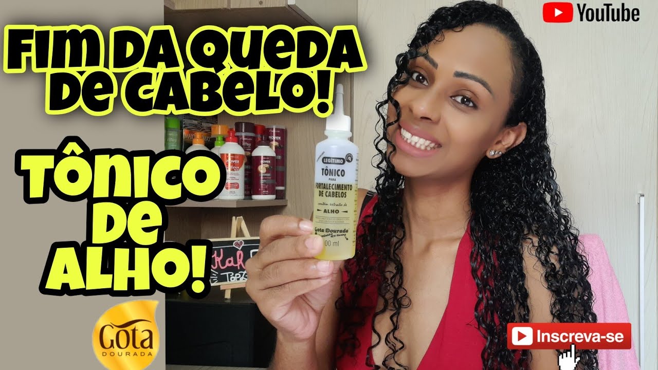 💛Fim da Queda de Cabelo! Tônico de Alho! Ensinei tudo | Kah Topzera