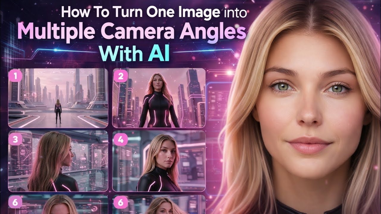 How To Turan One Image into Multiple Camera Angel's With AI 