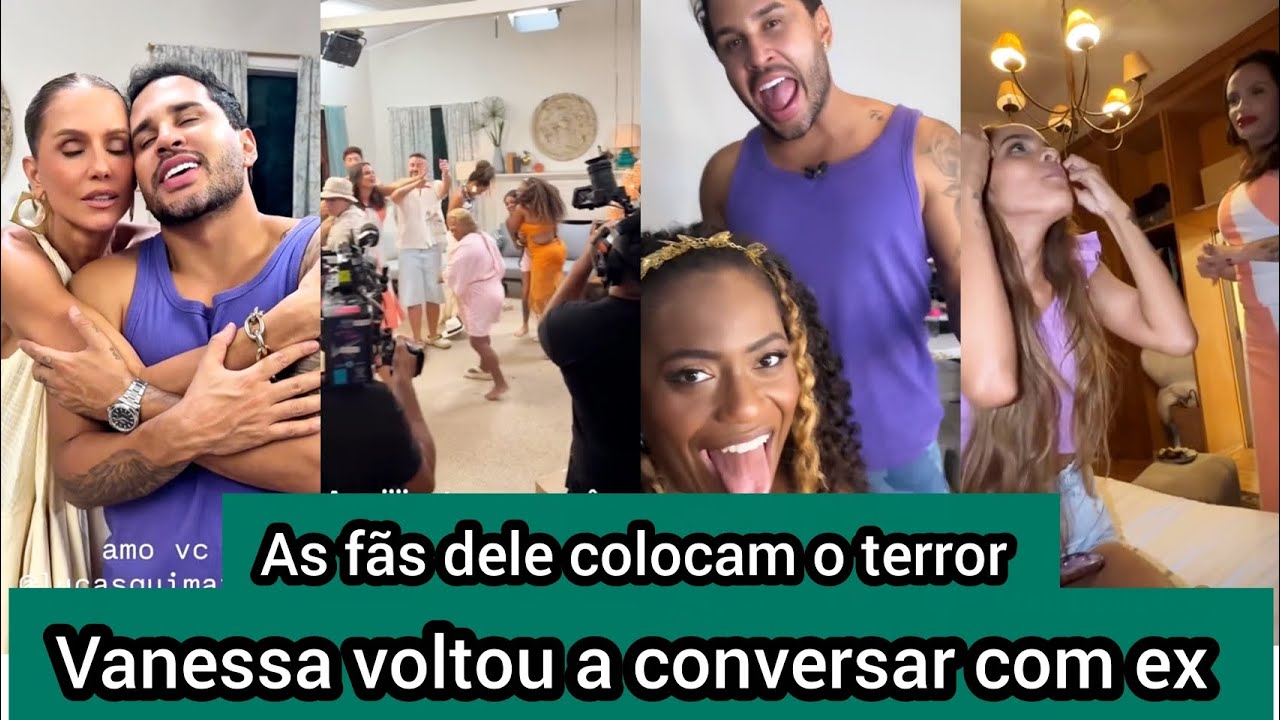 Lucas Guimarães recebe elogios da amiga Débora Secco e mostra os bastidores das gravações 