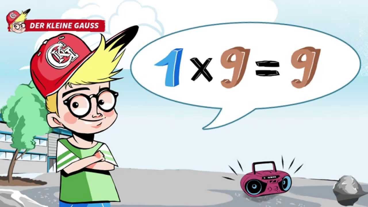 1x1 lernen // Das 1x9 Lied - Der kleine Gauss präsentiert: Das kleine Einmaleins singen & lernen