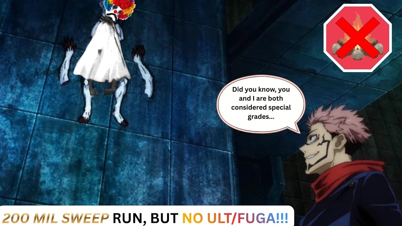 200 MIL YELLOW SWEEP!!!! SUKUNA TAKES HIS GAME TO THE NEXT LEVEL WITHOUT USING HIS DIVINE FLAMES!!!!