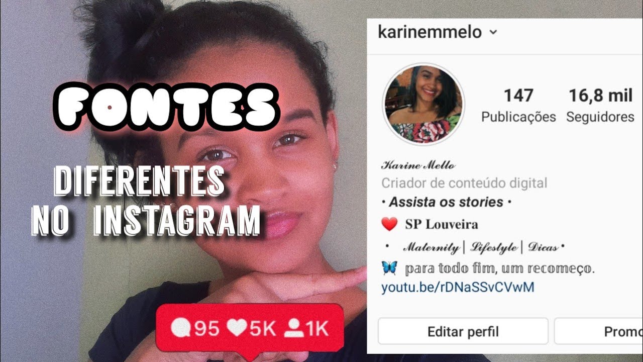 COMO MUDAR FONTE DA BIO DO INSTAGRAM* 😍😍