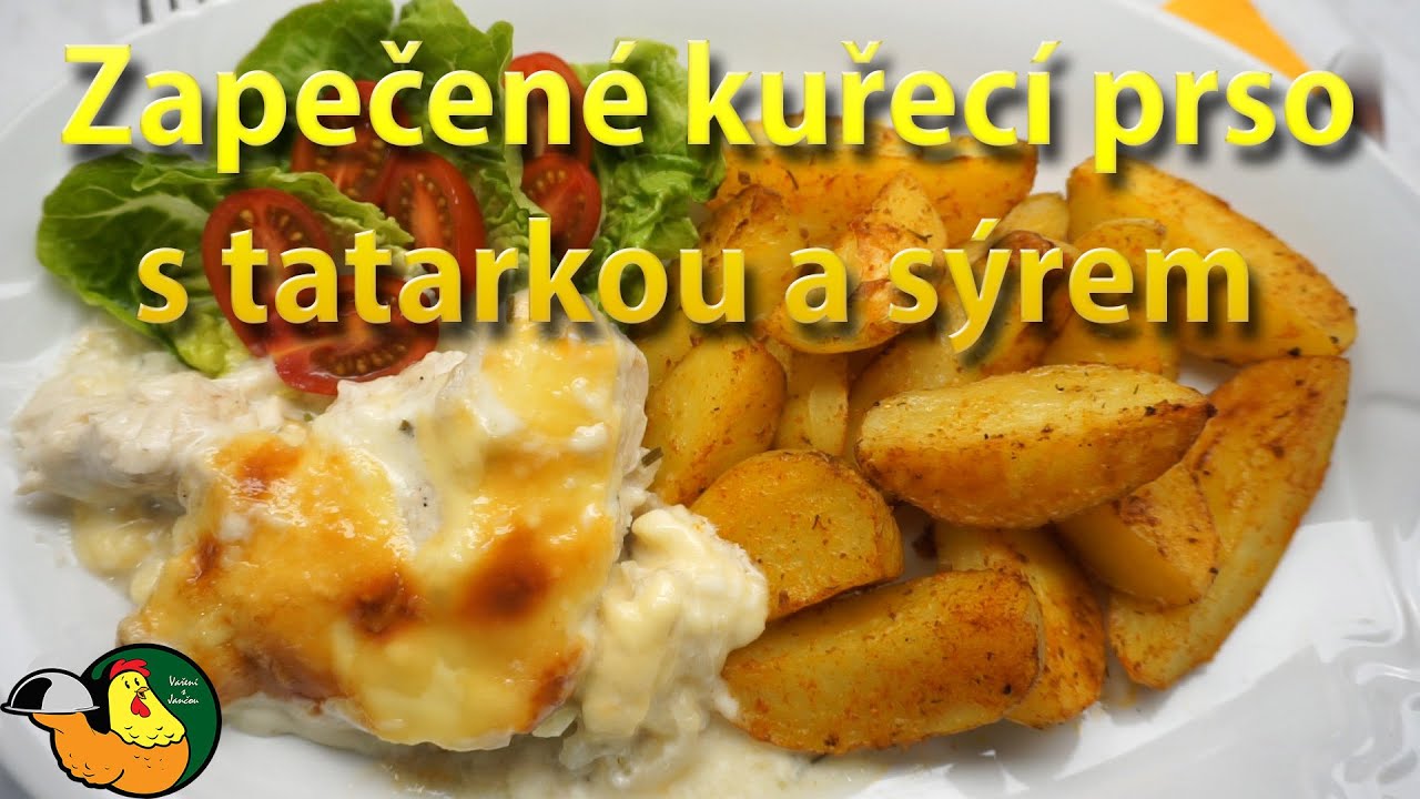 Zapečené kuřecí prso s tatarkou a sýrem